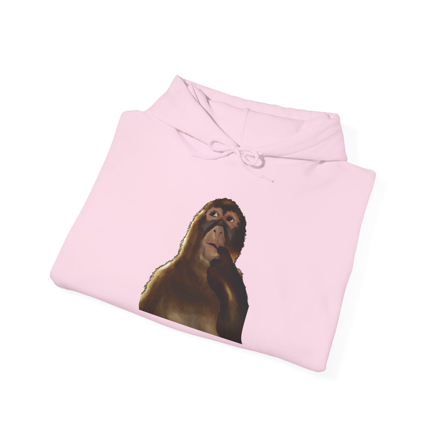 Monkey Painting Hoodie — Artistic Ape Graphic Sweatshirt