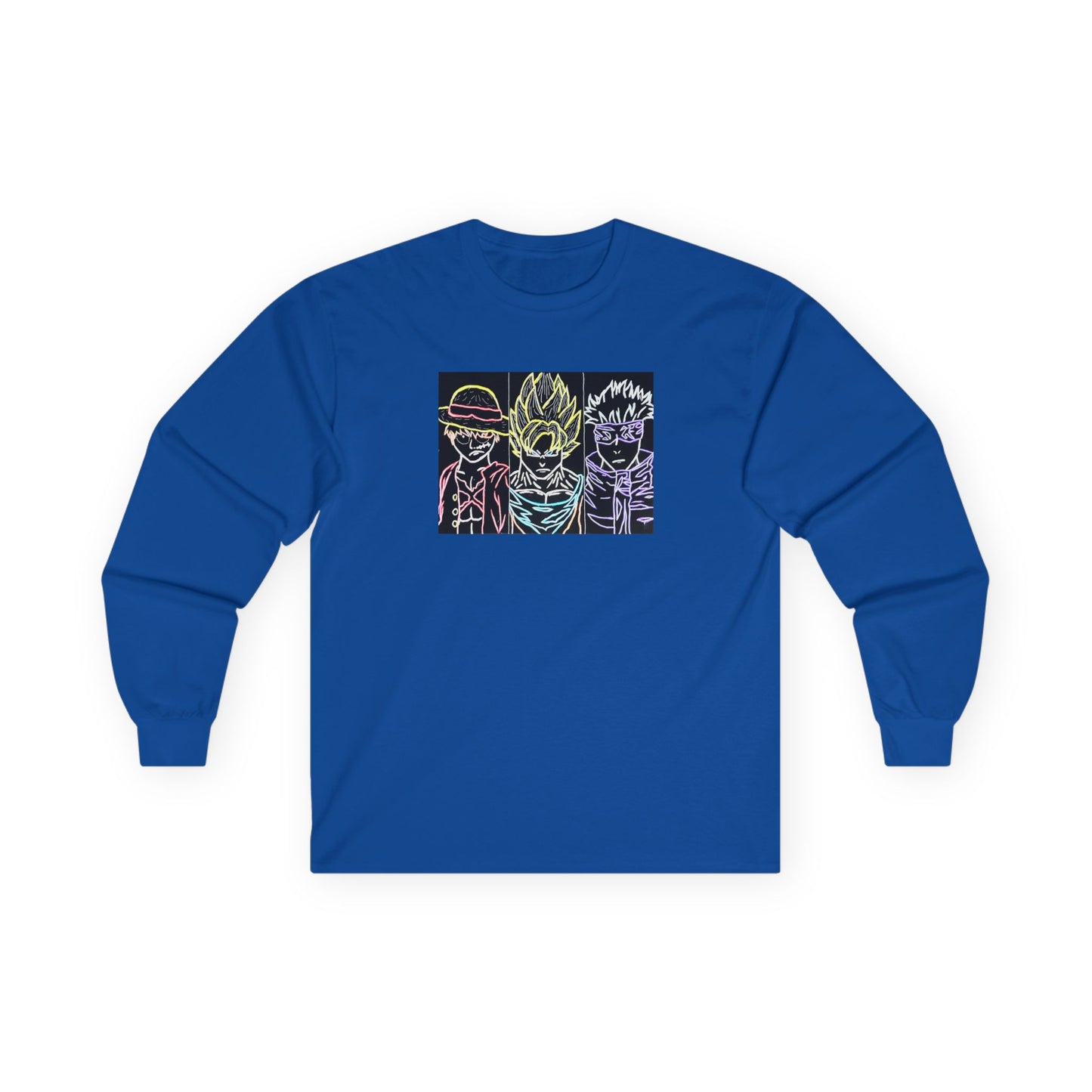 Anime Legends Long Sleeve Tee - Luffy, Goku, Gojo