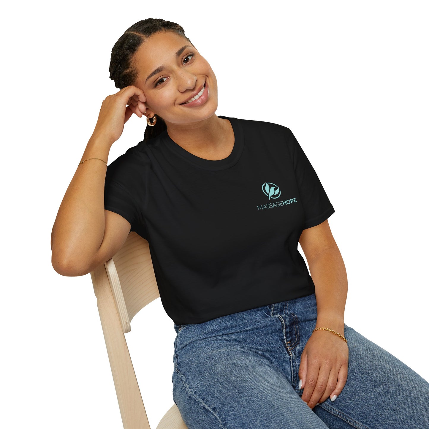Massage Hope TShirt front logo only