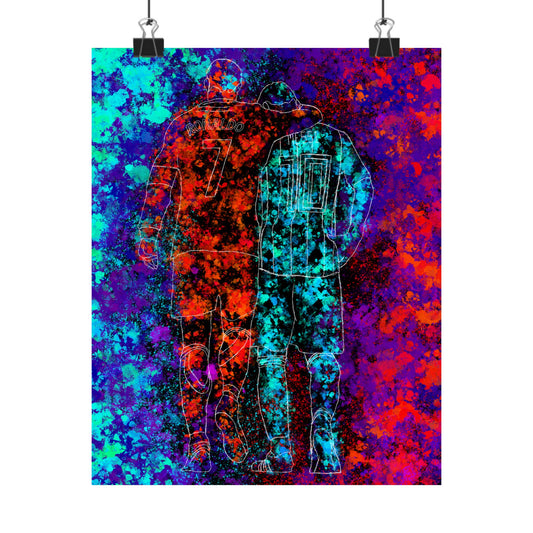 Vertical Soccer Posters - Ronaldo Messi Poster