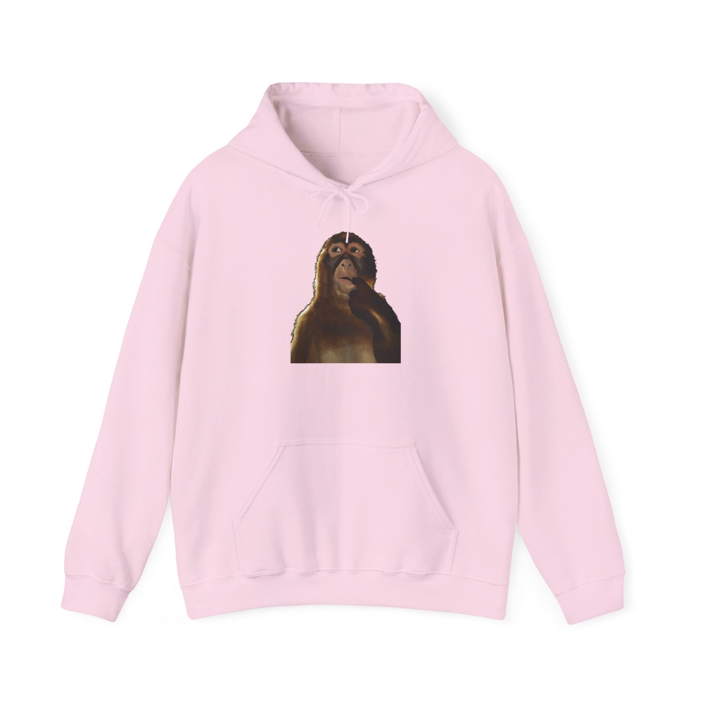 Monkey Painting Hoodie — Artistic Ape Graphic Sweatshirt